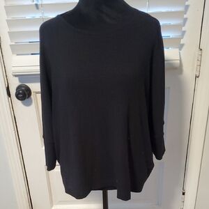 LOFT Elegant Black Knit Top